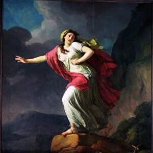 Sappho throwing herself into the sea, 1791. Creator: Taillasson, Jean-Joseph (1745-1809)