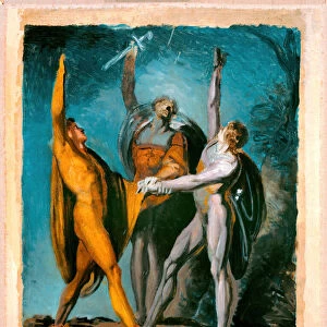 Sketch for "Oath on the Rütli, " Female Figure (verso), 1779/81; 1785/90 (verso). Creator: Henry Fuseli. Sketch for "Oath on the Rütli, " Female Figure (verso), 1779/81; 1785/90 (verso). Creator: Henry Fuseli