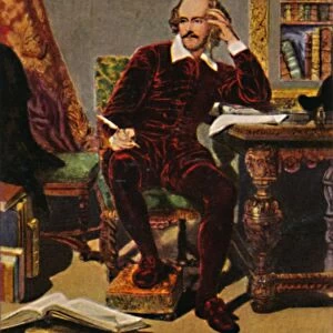 William Shakespeare 1564-1616. - Gemalde von J. Faed, 1934