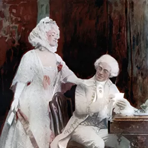 Winifred Emery and Cyril Maud in The School for Scandal, c1902. Artist: Window & Grove