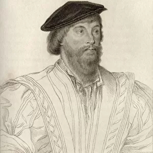 Nicholas Vaux 1St Baron Vaux Of Harrowden C. 1460 To 1523 English Soldier And Courtier Engraved From A Drawing By Virtue After Holbein From The Book A Catalogue Of The Royal And Noble Authors Published 1806
