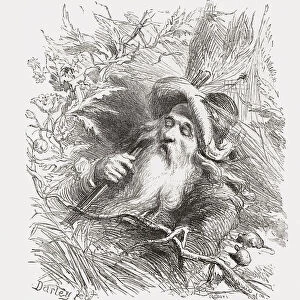Rip Van Winkle, the eponymous character in an 1819 short story by American author Washington Irving. After a 19th century work by Felix Darley