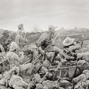 Sleepless Mafeking, Hot Work In The Trenches During The Second Boer War. From The Book South Africa And The Transvaal War By Louis Creswicke, Published 1900