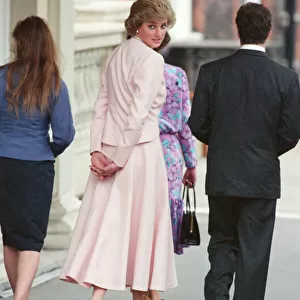 HRH Princess Diana, The Princess of Wales attends The Queen Mother