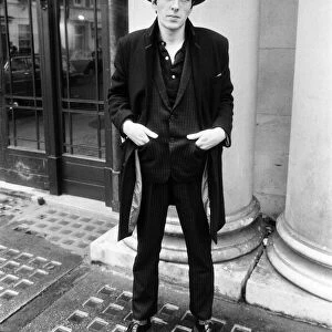 Joe Strummer, lead vocalist of English punk rock band The Clash. 16th January 1981