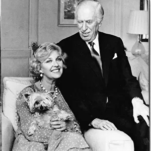 Katie Boyle TV and Radio Personality with husband No 3 Peter Saunders