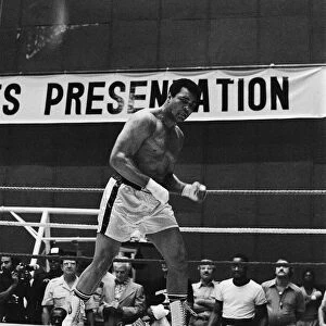 Muhammad Ali training in Deer Lake, Pennsylvania ahead of his second fight with Leon
