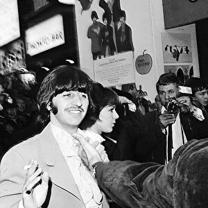 Ringo Starr at Bowater House cinema for the premiere of "Yellow Submarine"film