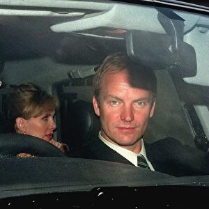 Sting pop superstar (real name Gordon Sumner) arriving at Southwark Crown Court where