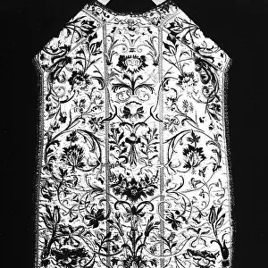 Embroidered chasuble, in the Cathedral of San Martino in Pietrasanta, Versilia