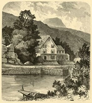 Terrace House and Thorn Mountain, 1874. Creator: F. J. Engling