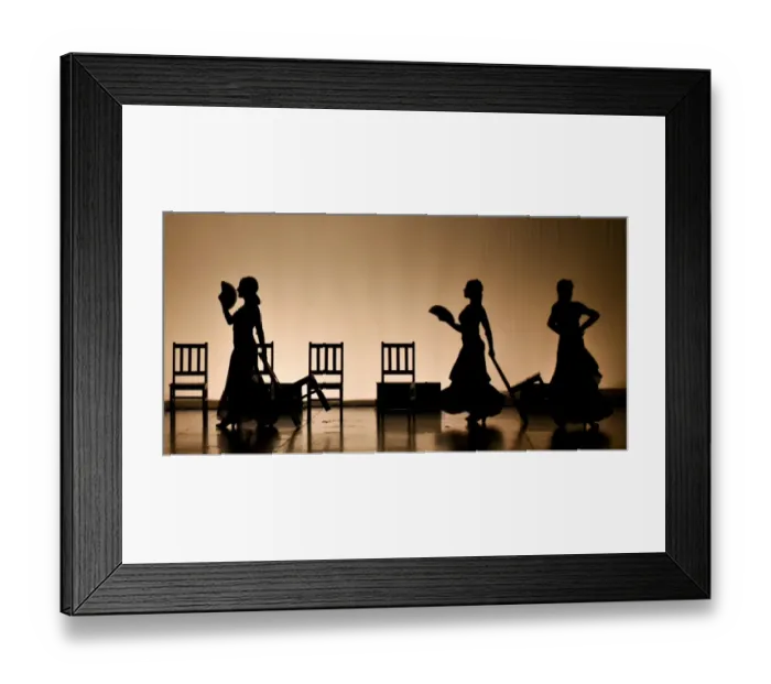 Framed Print : Dance-Ballet-Silhouette Framed Print : Dance-Ballet-Silhouette