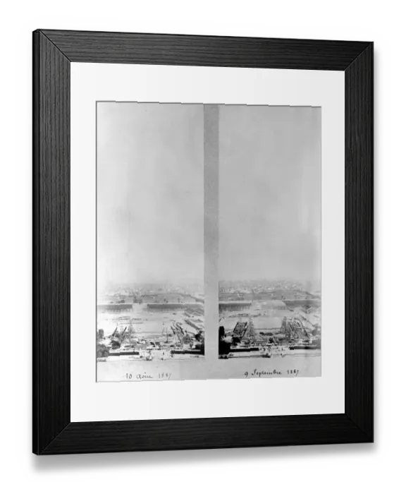 Framed Print : Tour Eiffel-Construction Framed Print : Tour Eiffel-Construction