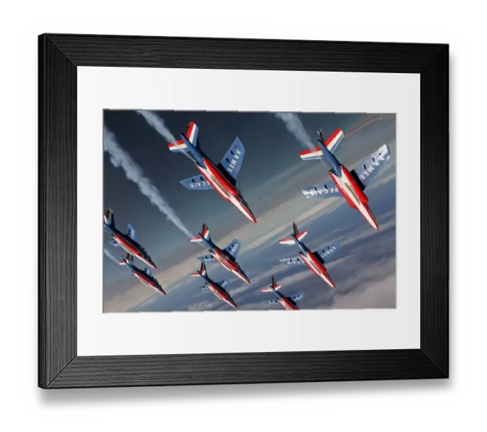 Framed Print : Aviation-Patrouille De France