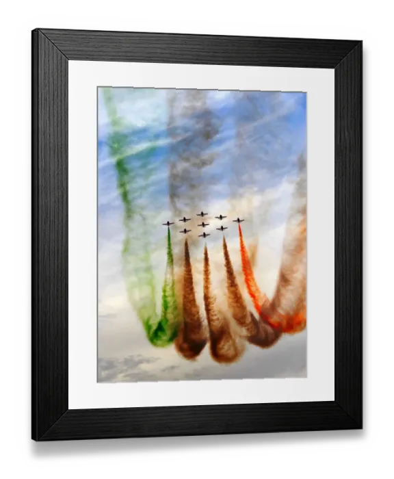 Framed Print : India-Airshow-Suryakiran