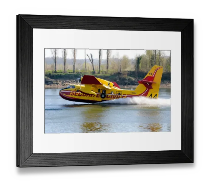 Framed Print : Foret-Securite-Incendie-Canadair