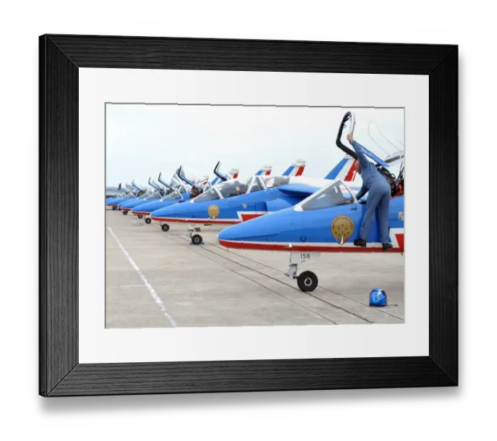 Framed Print : France-Aerospace-Show-Patouille De France