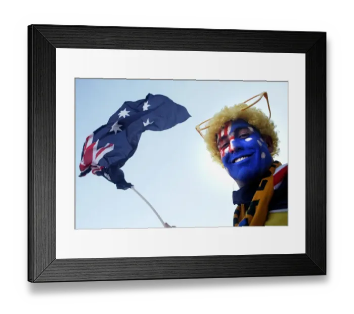 Framed Print : Australia- Flag-Fan Framed Print : Australia- Flag-Fan