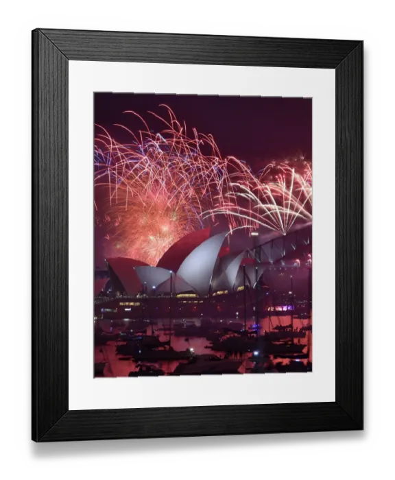 Framed Print : Australia-Sydney-New Year