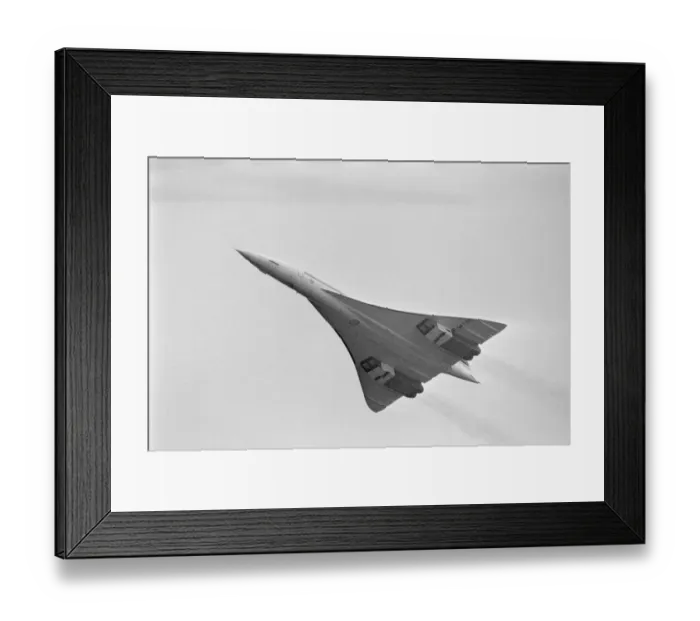 Framed Print : Retro Concorde