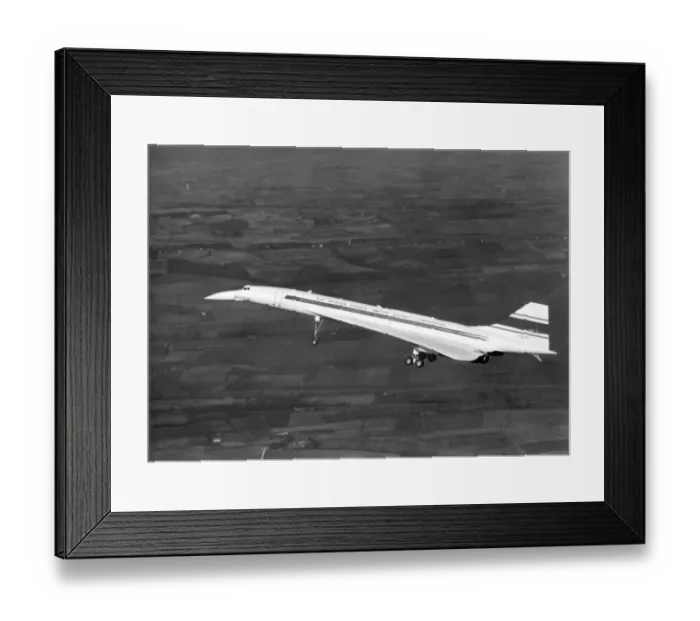 Framed Print : Retro Concorde