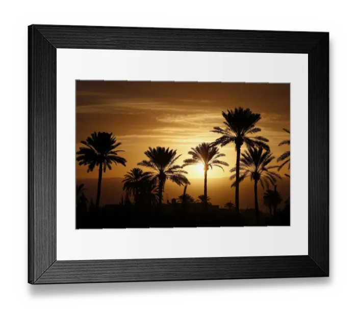 Framed Print : Palestinian- Sunset