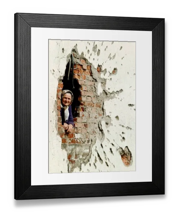 Framed Print : BOSNIA-ELDERLY WOMAN Framed Print : BOSNIA-ELDERLY WOMAN