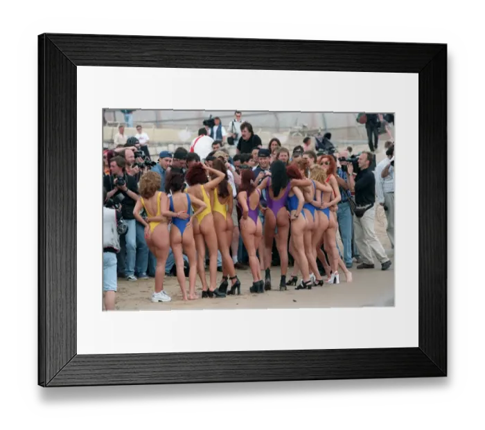 Framed Print : Cannes-Film Festival-Starlets Framed Print : Cannes-Film Festival-Starlets