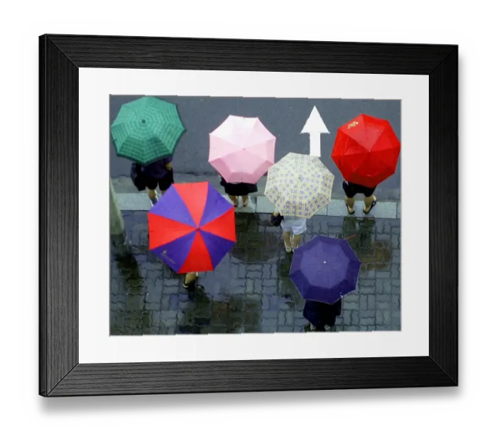 Framed Print : South Korea Rain Framed Print : South Korea Rain