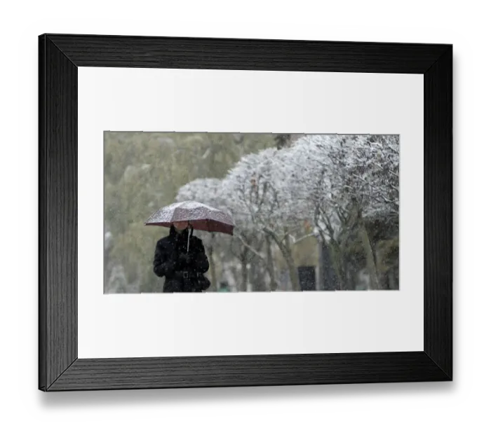 Framed Print : Russia-Snowfall Framed Print : Russia-Snowfall