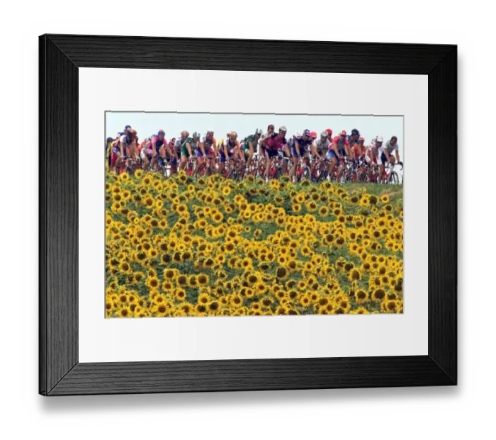 Framed Print : Repetition-Cyclisme-Tdf2001-Carte-Postale Framed Print : Repetition-Cyclisme-Tdf2001-Carte-Postale