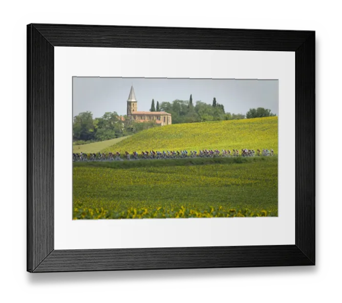 Framed Print : Cycling-France-Pack-Postcard