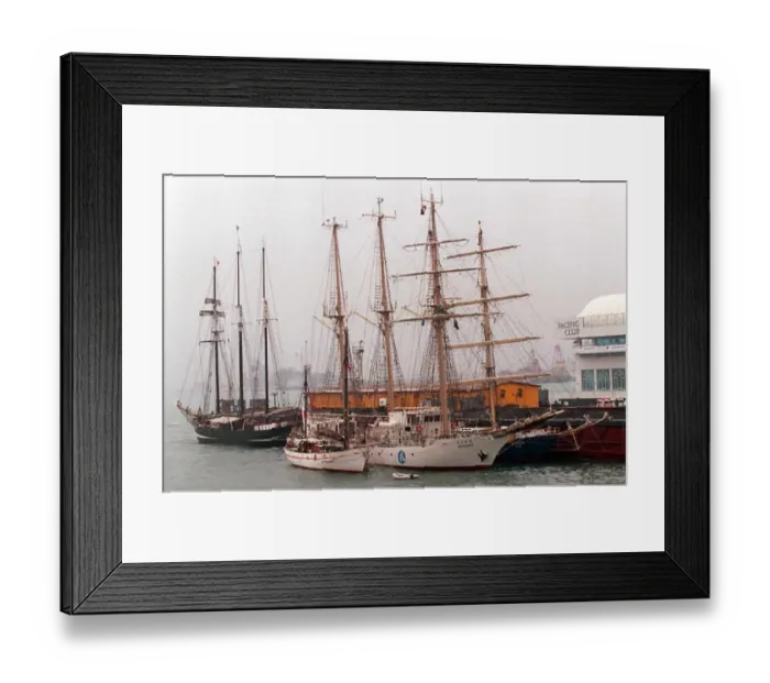 Framed Print : Hkg-Tall Ship