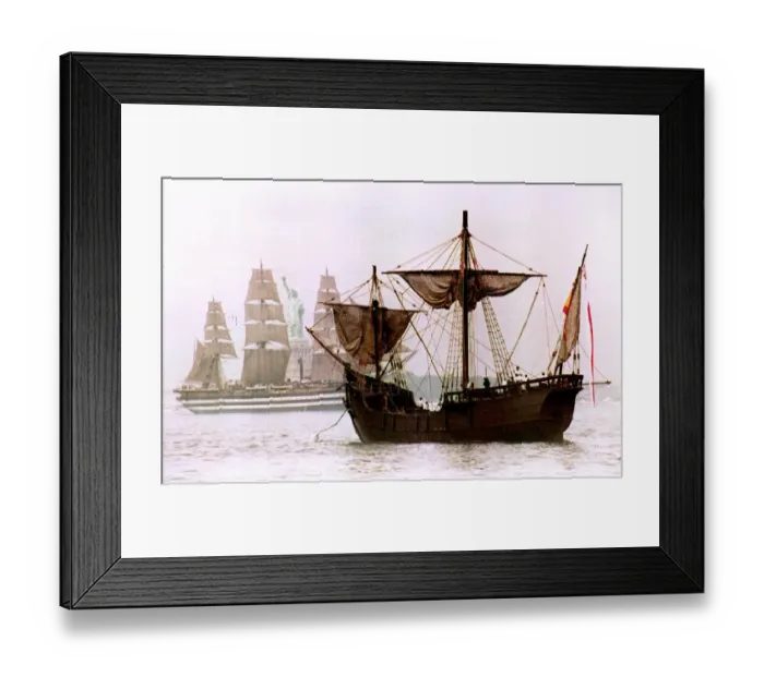 Framed Print : Us-Columbus Ship