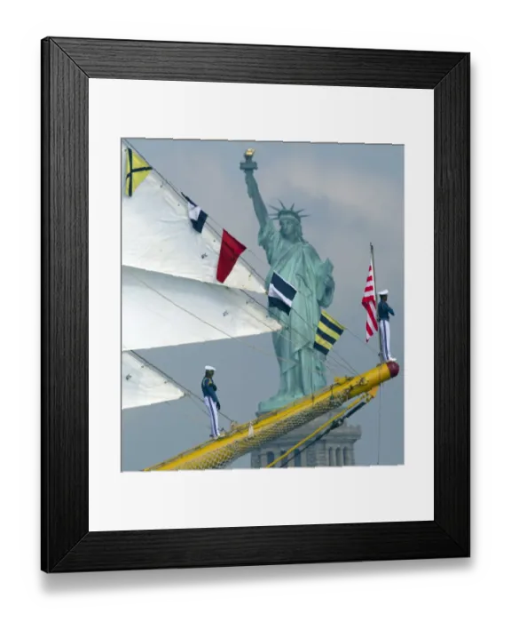 Framed Print : Us-Fleet Week-Tall Ships-Statue of Liberty Framed Print : Us-Fleet Week-Tall Ships-Statue of Liberty