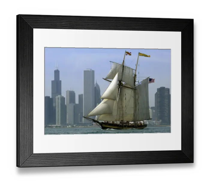 Framed Print : Us-Tall Ships-Pride of Baltimore II
