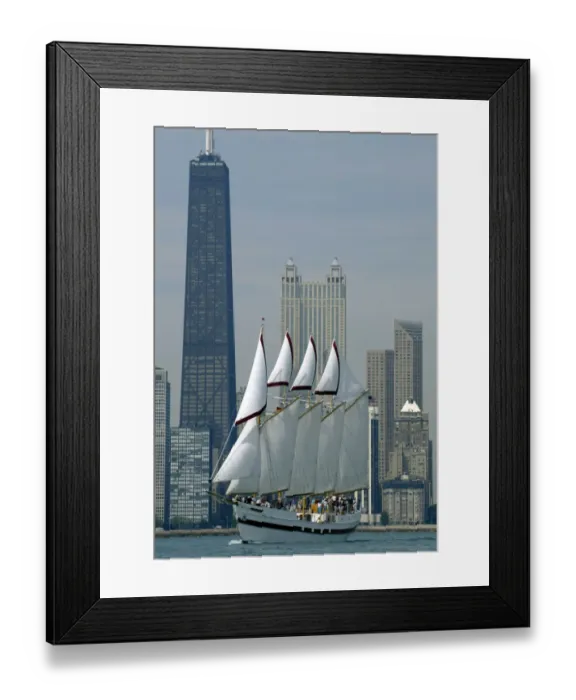 Framed Print : Us-Tall Ships-Windy II
