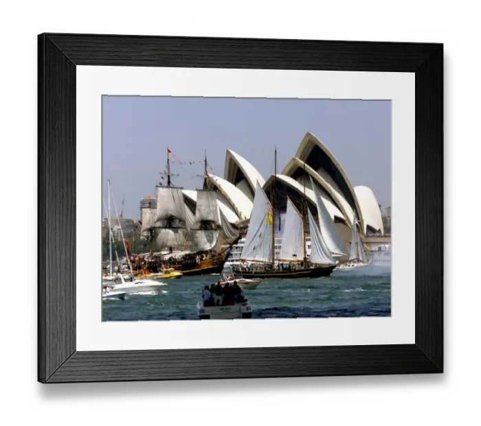 Framed Print : Australia-Tall Ships Framed Print : Australia-Tall Ships