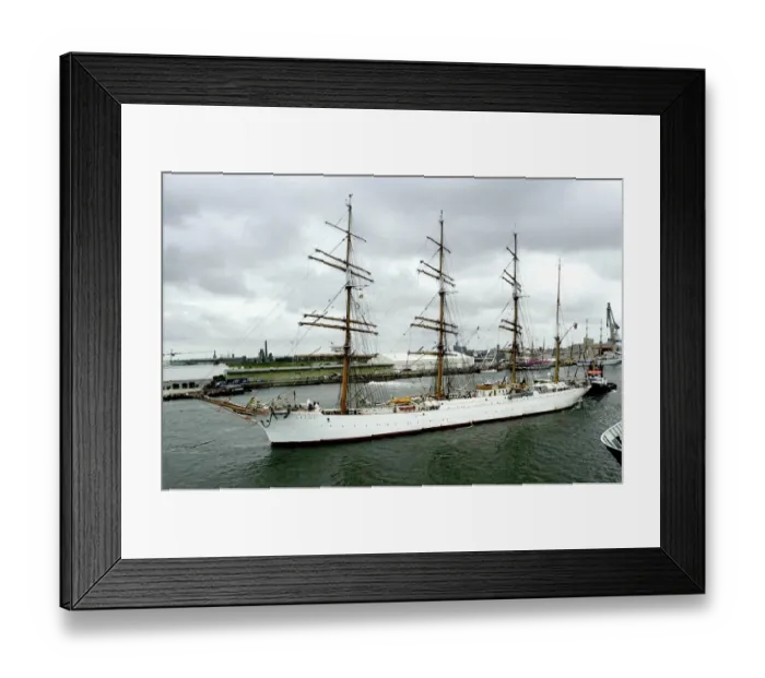 Framed Print : Russian four-mast sailing ship Sedov