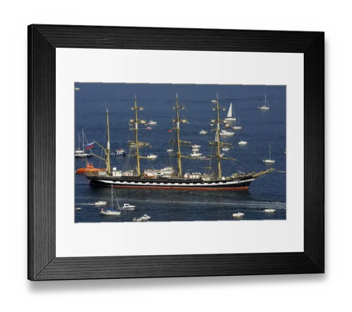 Framed Print : Sailing-Esp-Tallship-Kruzensthern Framed Print : Sailing-Esp-Tallship-Kruzensthern