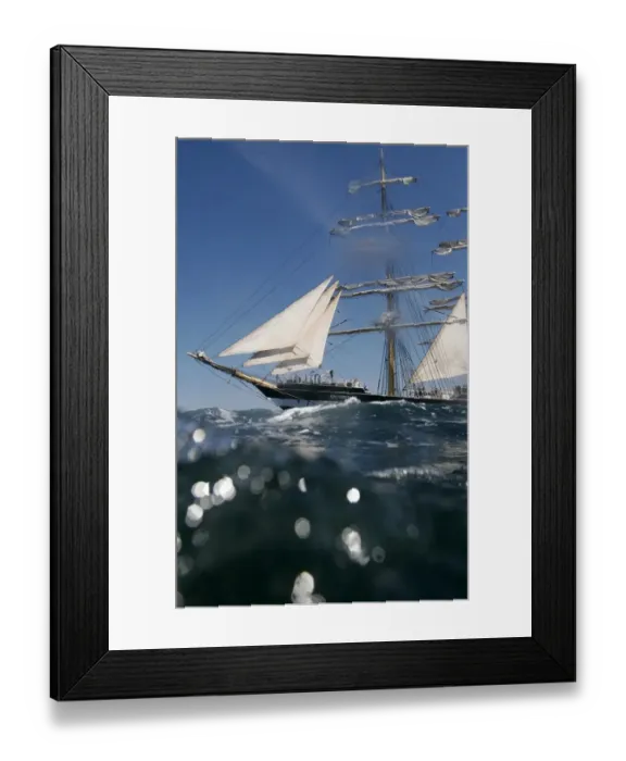 Framed Print : Sailing-Esp-Tallship-Kruzensthern