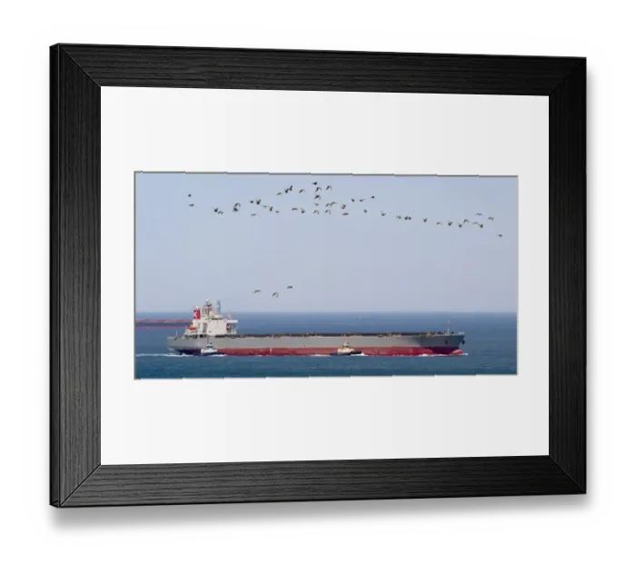 Framed Print : Australia-Climate-Coal-Ship