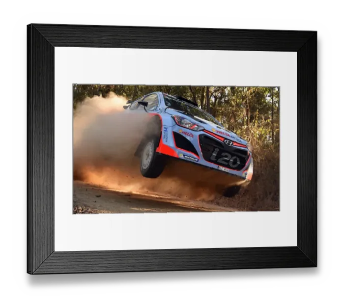 Framed Print : Auto-Rally-Aus Framed Print : Auto-Rally-Aus