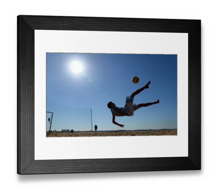 Framed Print : Performing a Bicycle Kick Framed Print : Performing a Bicycle Kick