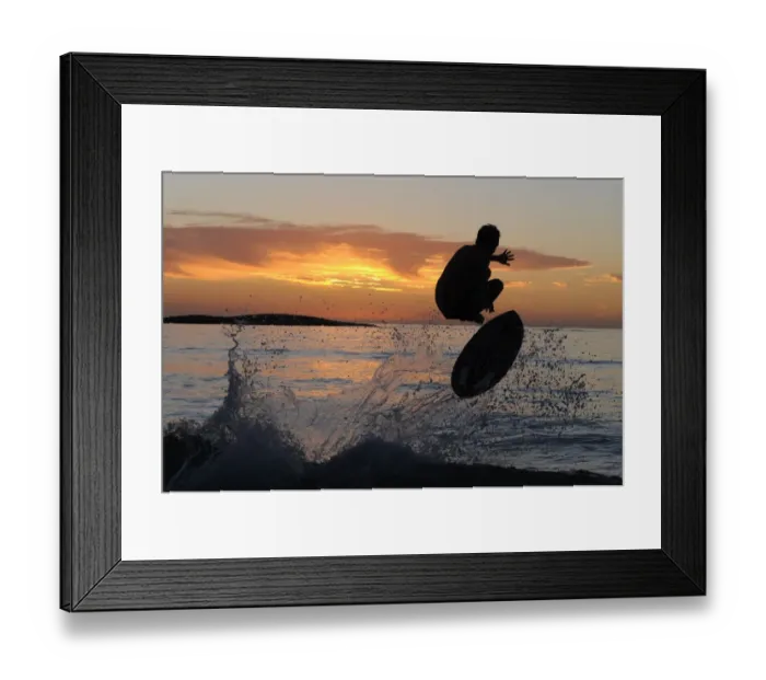 Framed Print : Sunset Wakeboarder Cape Town Framed Print : Sunset Wakeboarder Cape Town
