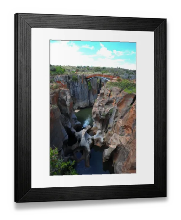 Framed Print : A view of Blyde River Canyon, the third largest canyon in the world called by locals The Potholes Framed Print : A view of Blyde River Canyon, the third largest canyon in the world called by locals The Potholes