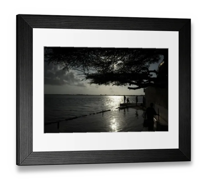 Framed Print : Lamu residents stand at the beach on October 2, 2011 at Ras Gitau, in Manda, Lamu archipelago Framed Print : Lamu residents stand at the beach on October 2, 2011 at Ras Gitau, in Manda, Lamu archipelago