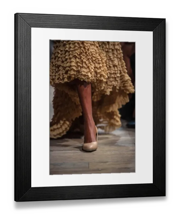 Framed Print : A model presents creations of South African designer Coleen Eitzen during the three