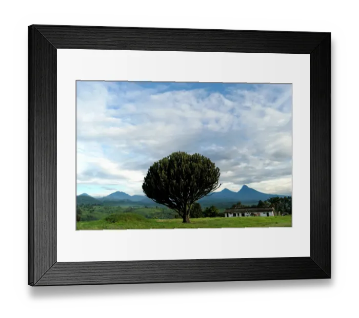 Framed Print : Drc-Virunga-Volcanoes Framed Print : Drc-Virunga-Volcanoes