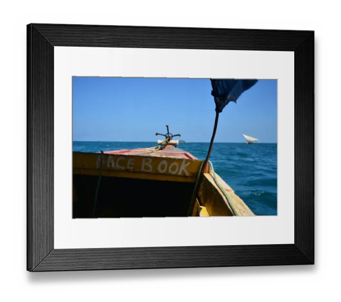 Framed Print : Tanzania-Zanzibar-Fishing